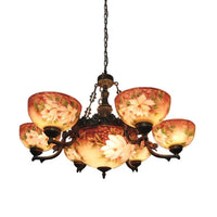 3/7 Lights Living Room Chandelier Tiffany Bronze Pendant Lighting - Rebooters