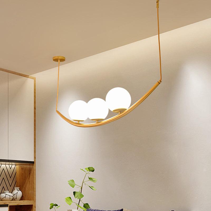 2/3 Lights Dining Room Chandelier Lamp Fixture Modernism Gold Finish Hanging Ceiling Light - Rebooters