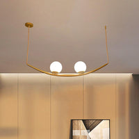 2/3 Lights Dining Room Chandelier Lamp Fixture Modernism Gold Finish Hanging Ceiling Light - Rebooters