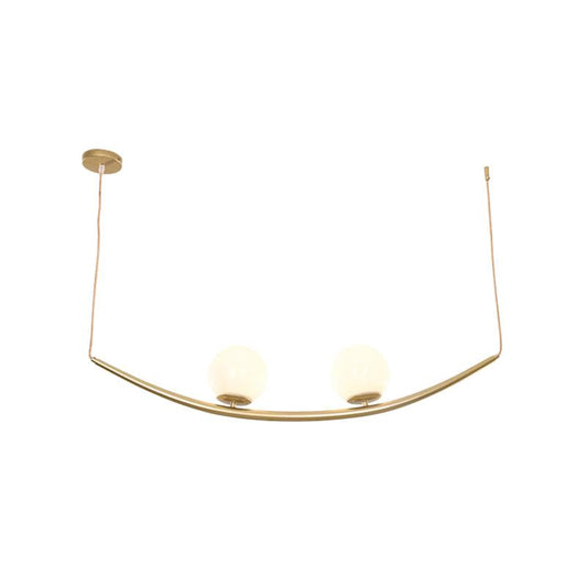 2/3 Lights Dining Room Chandelier Lamp Fixture Modernism Gold Finish Hanging Ceiling Light - Rebooters