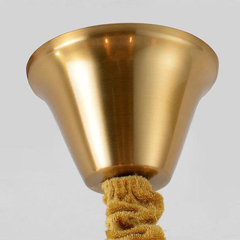 6 Heads Cascade Chandelier Lamp Modernist Crystal Ceiling Light - Rebooters