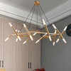 Tubular Kitchen Chandelier Acrylic 20-Head LED Ceiling Lamp - Rebooters