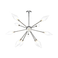 9/12/15-Light Living Room Hanging Chandelier Lamp Industrial Amber Clear Pendant Light - Rebooters