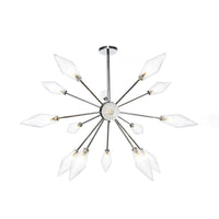 9/12/15-Light Living Room Hanging Chandelier Lamp Industrial Amber Clear Pendant Light - Rebooters