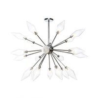 9/12/15-Light Living Room Hanging Chandelier Lamp Industrial Amber Clear Pendant Light - Rebooters