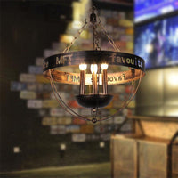 3 Lights Candle Chandelier Lighting Farmhouse Style Antique Bronze Metal Hanging Fixture - Rebooters