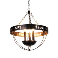 3 Lights Candle Chandelier Lighting Farmhouse Style Antique Bronze Metal Hanging Fixture - Rebooters