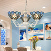 Tiffany Bowl Chandelier Lighting 3/5 Lights White Lamp - Rebooters