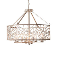 Candlestick Living Room Chandelier Minimalism Crystal 6 Lights - Rebooters