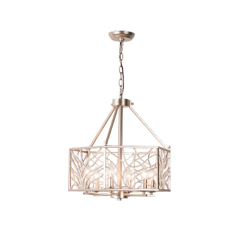 Candlestick Living Room Chandelier Minimalism Crystal 6 Lights - Rebooters
