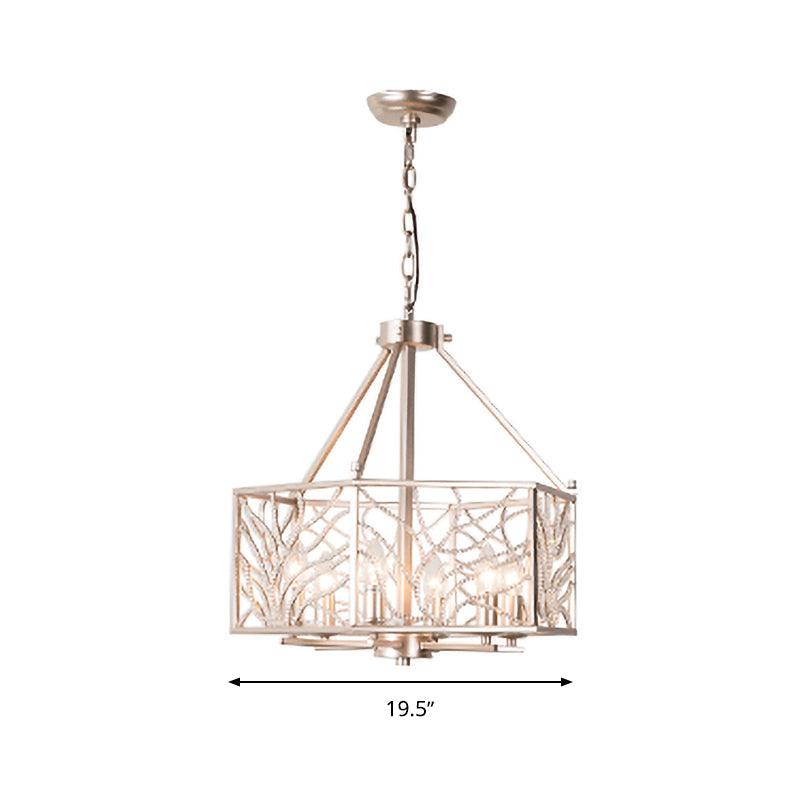 Candlestick Living Room Chandelier Minimalism Crystal 6 Lights - Rebooters
