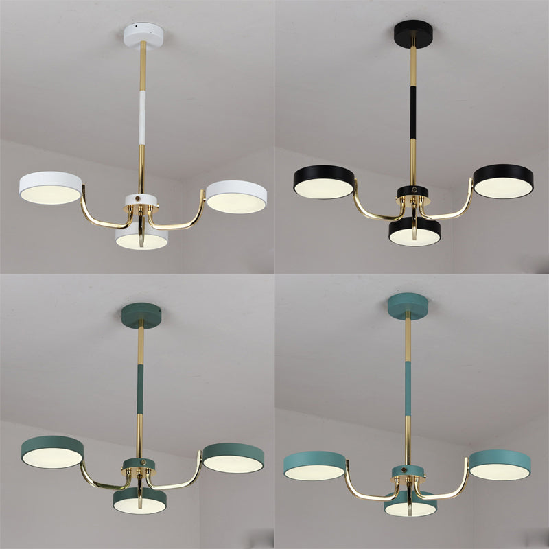 Oval Pendant Dining Room Hanging Lights Acrylic 3 Bulbs - Rebooters