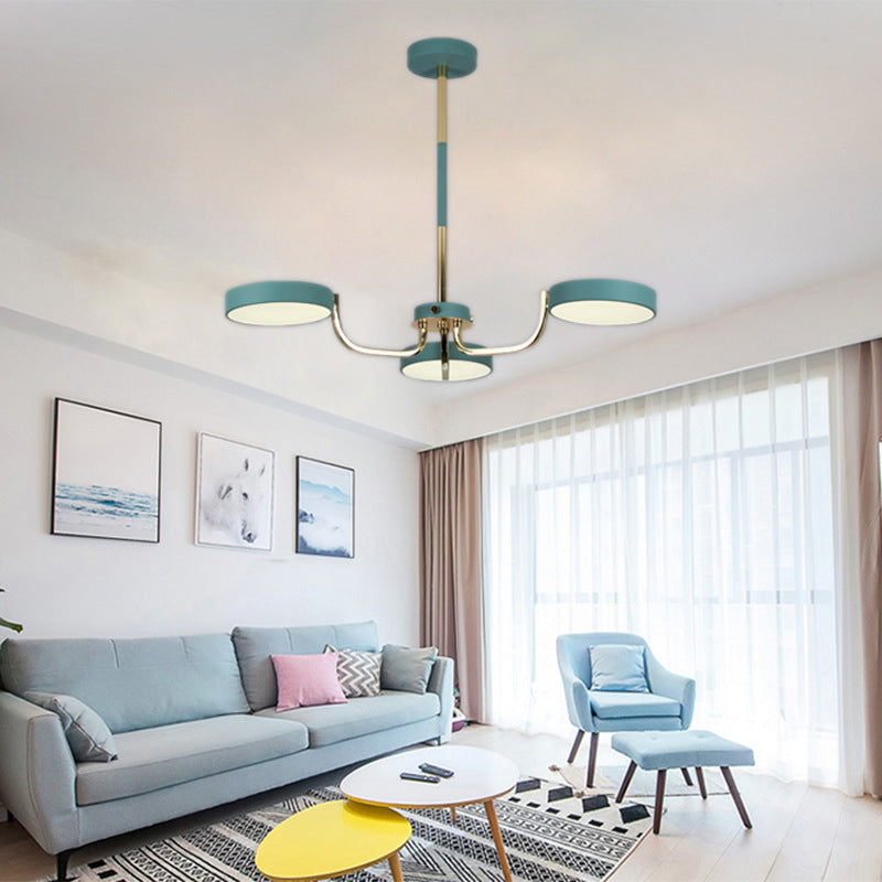 Oval Pendant Dining Room Hanging Lights Acrylic 3 Bulbs - Rebooters