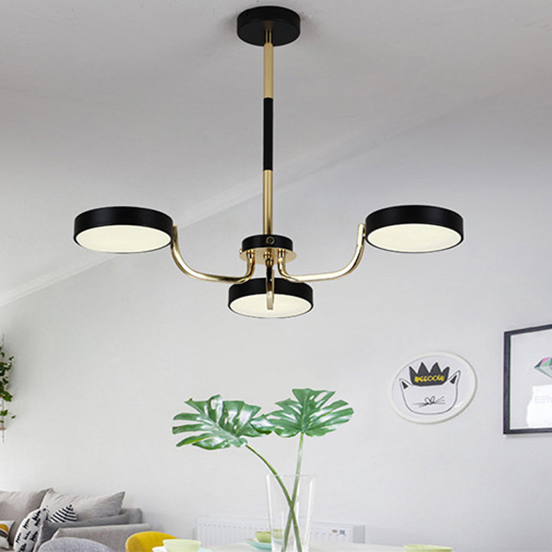 Oval Pendant Dining Room Hanging Lights Acrylic 3 Bulbs - Rebooters