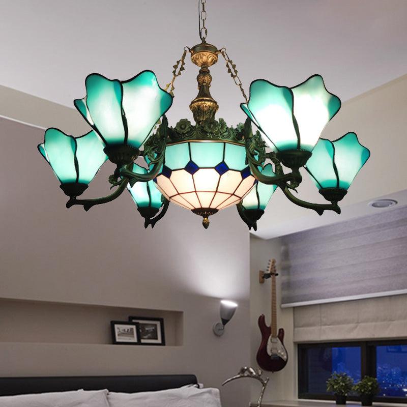 7/9 Lights Living Room Chandelier Baroque Black Pendant Light - Rebooters