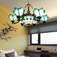 7/9 Lights Living Room Chandelier Baroque Black Pendant Light - Rebooters