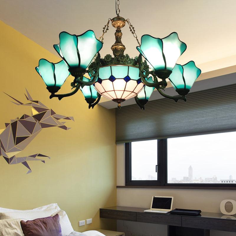 7/9 Lights Living Room Chandelier Baroque Black Pendant Light - Rebooters