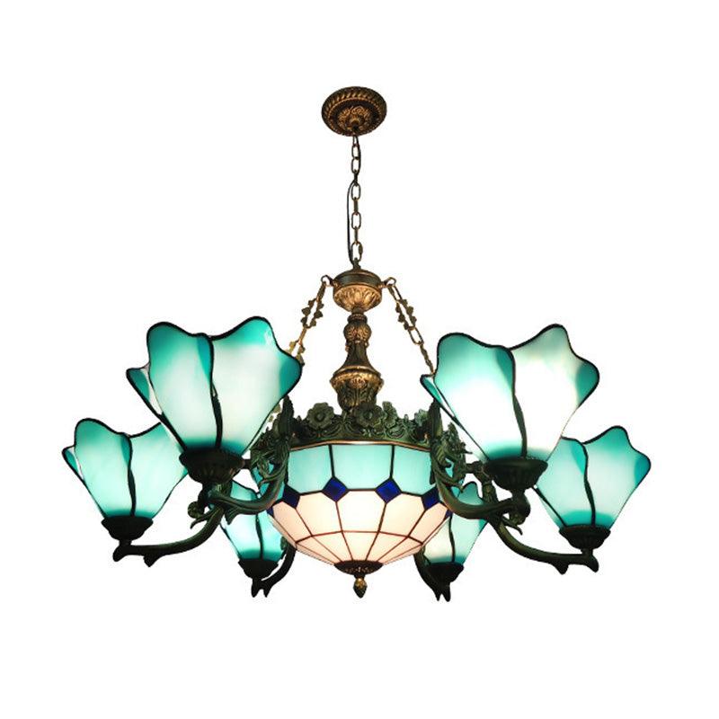7/9 Lights Living Room Chandelier Baroque Black Pendant Light - Rebooters