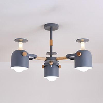 Simple Style Cylinder Hanging Lights Metal Pendant Lamp for Bedroom 28.5 Inch - Rebooters