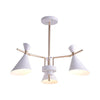 Nordic Horn Shape Hanging Light Metal 3 Lights Pendant Lamp - Rebooters