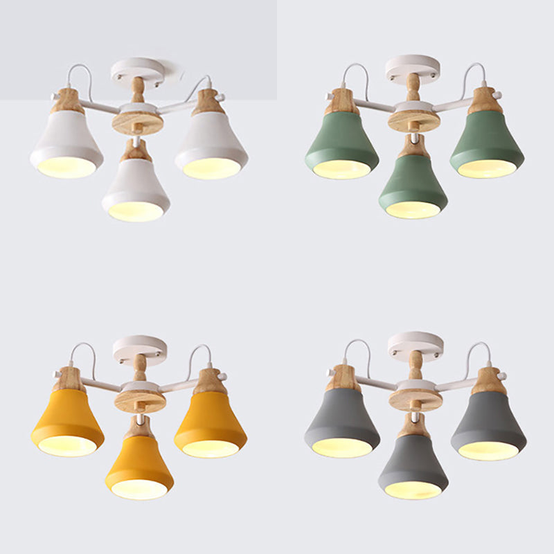 Tapered Shade Living Room Hanging Lamp Simple Pendant Lights - Rebooters