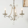Candlestick Crystal Chandelier Lighting Simple 3/6/8 Lights Silver - Rebooters