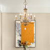 Crystal Candelabra Pendant Chandelier Lodge 9/12 Lights Brass - Rebooters