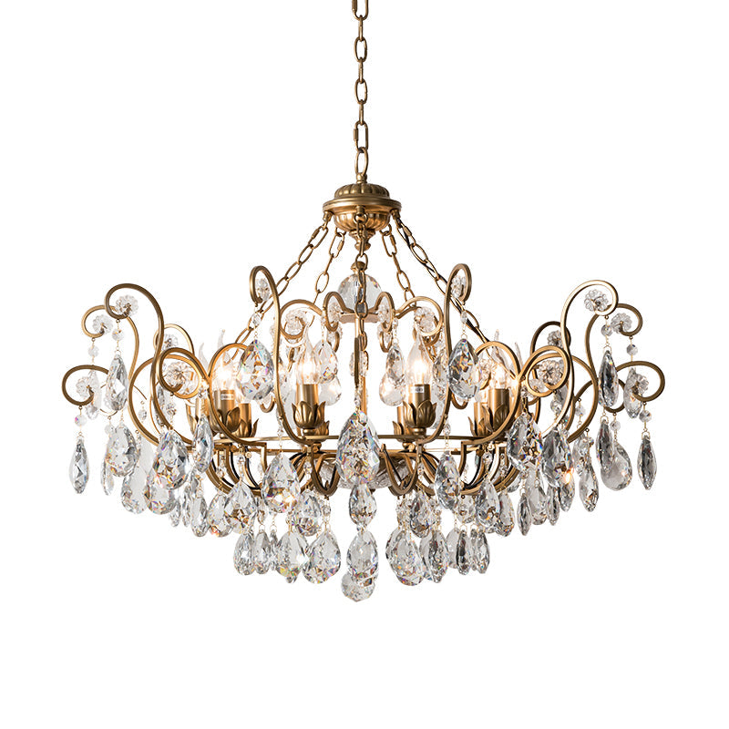 Candlestick Crystal Ceiling Chandelier Traditional 6/8/10 Lights - Rebooters