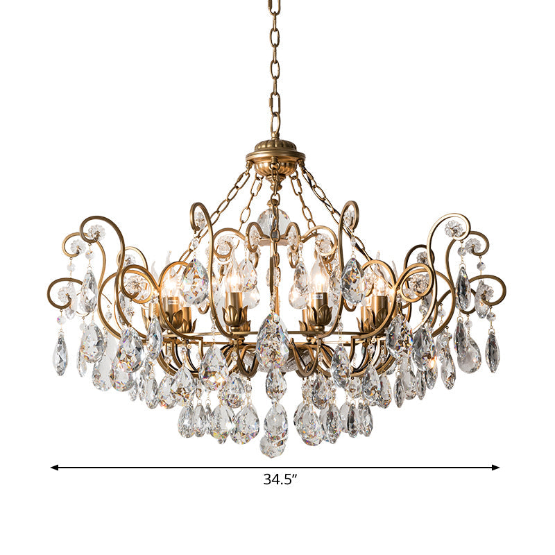 Candlestick Crystal Ceiling Chandelier Traditional 6/8/10 Lights - Rebooters