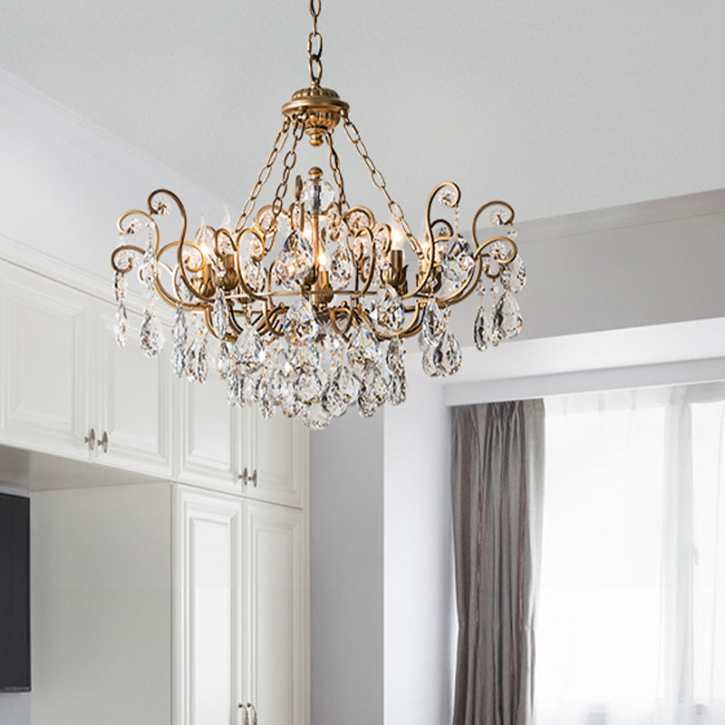 Candlestick Crystal Ceiling Chandelier Traditional 6/8/10 Lights - Rebooters