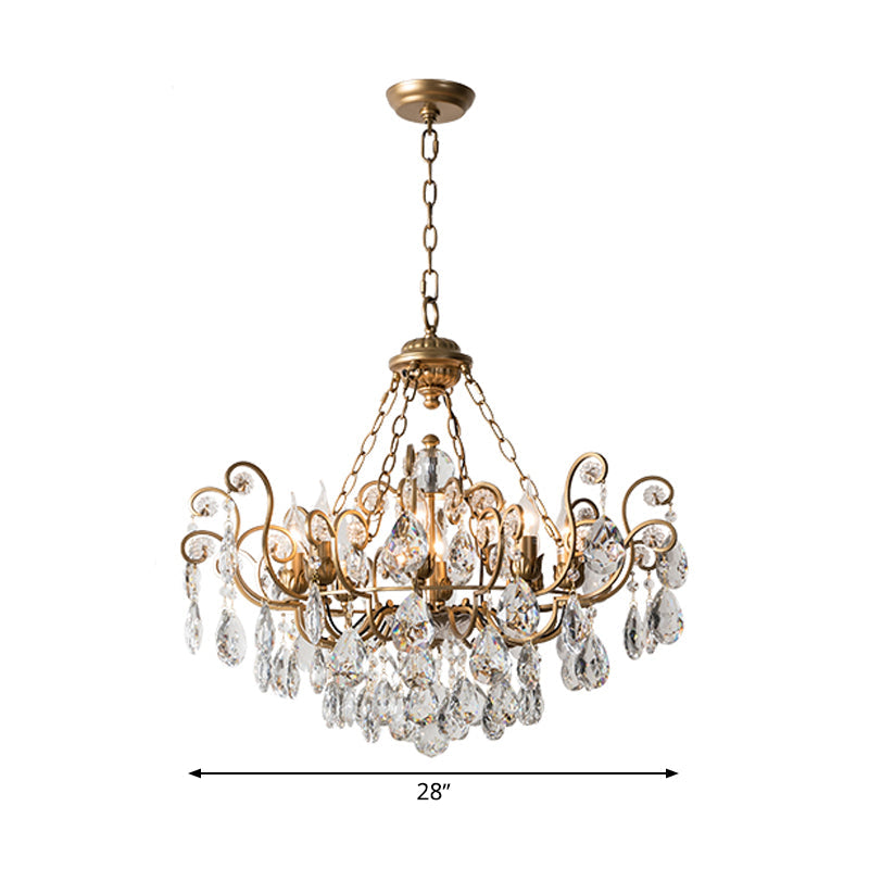 Candlestick Crystal Ceiling Chandelier Traditional 6/8/10 Lights - Rebooters