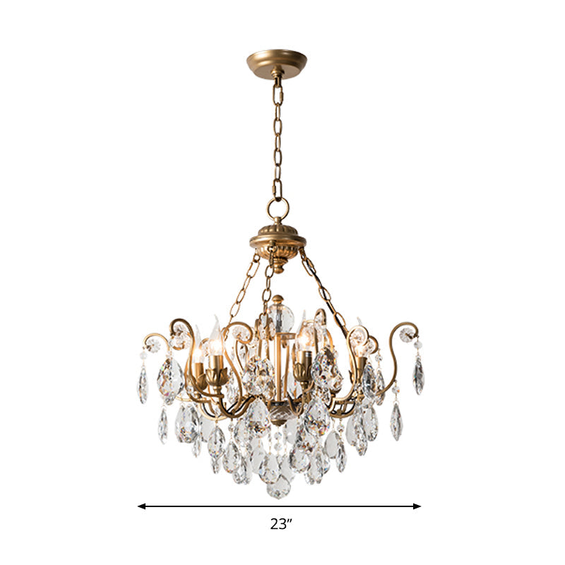 Candlestick Crystal Ceiling Chandelier Traditional 6/8/10 Lights - Rebooters