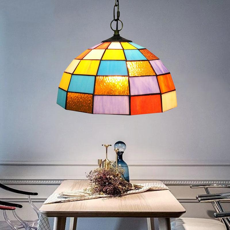 1 Light Living Room Hanging Ceiling Light Baroque Black Pendant - Rebooters