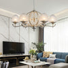 Crystal Tapered Hanging Chandelier Rural 8/10 Lights Silver - Rebooters