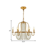 4/6 Lights Chandelier Light Minimalism Candlestick Crystal Lamp - Rebooters