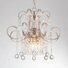 Crystal Swooping Arm Ceiling Chandelier Simple 3 Lights - Rebooters