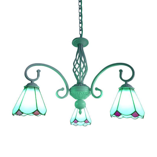Arched Chandelier Lighting Fixture 5/6/8 Lights Tiffany Pendant - Rebooters