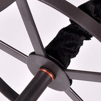 5 Bulbs Dining Room Chandelier Lamp Black Finish Lighting - Rebooters