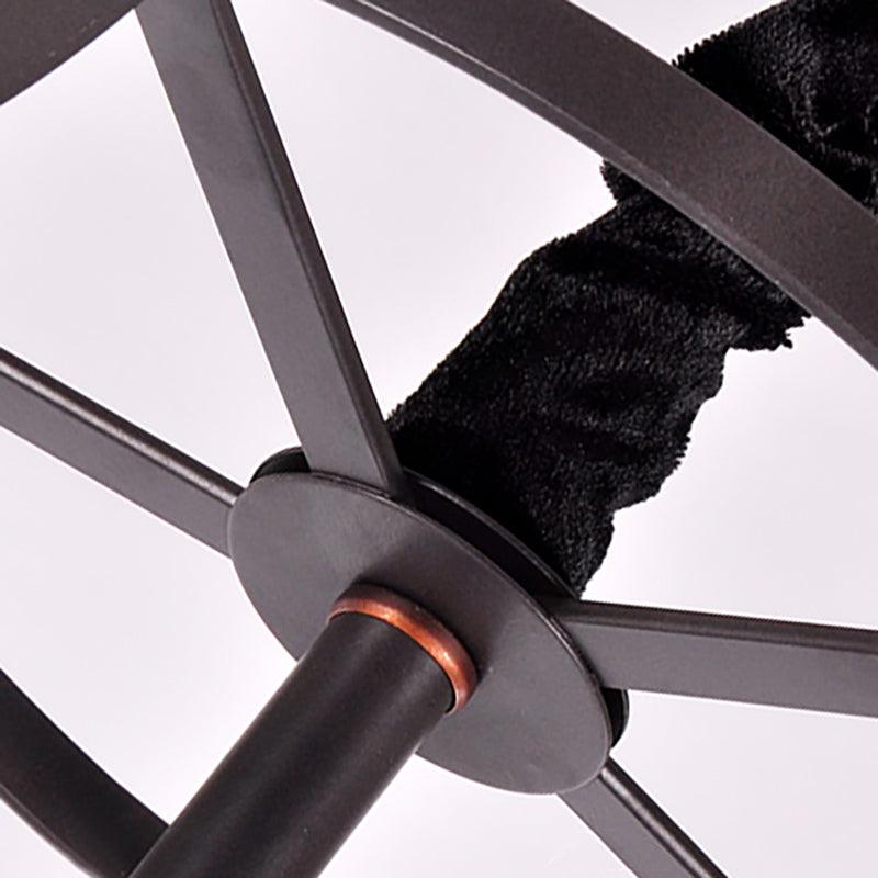 5 Bulbs Dining Room Chandelier Lamp Black Finish Lighting - Rebooters