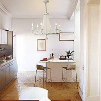 6 Bulbs Beaded Ceiling Chandelier Traditional Crystal Light Fixture - Rebooters