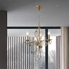 Candle Metal Hanging Chandelier Tradition 3 Bulbs Antique Brass - Rebooters