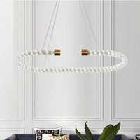 Bend Chandelier Light Modern Crystal 31.5 39 47 Wide LED Brass Fixture - Rebooters