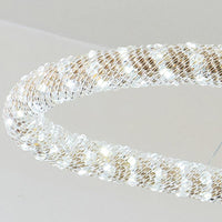 Bend Chandelier Light Modern Crystal 31.5 39 47 Wide LED Brass Fixture - Rebooters