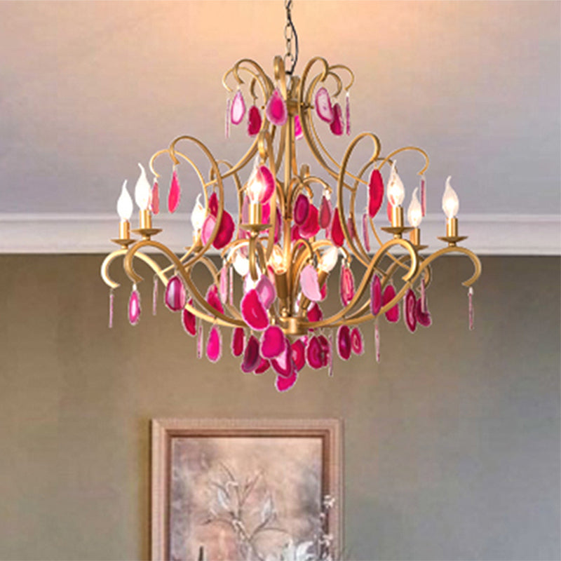 Metal Candelabra Ceiling Chandelier Rural 5/9/12 Lights - Rebooters