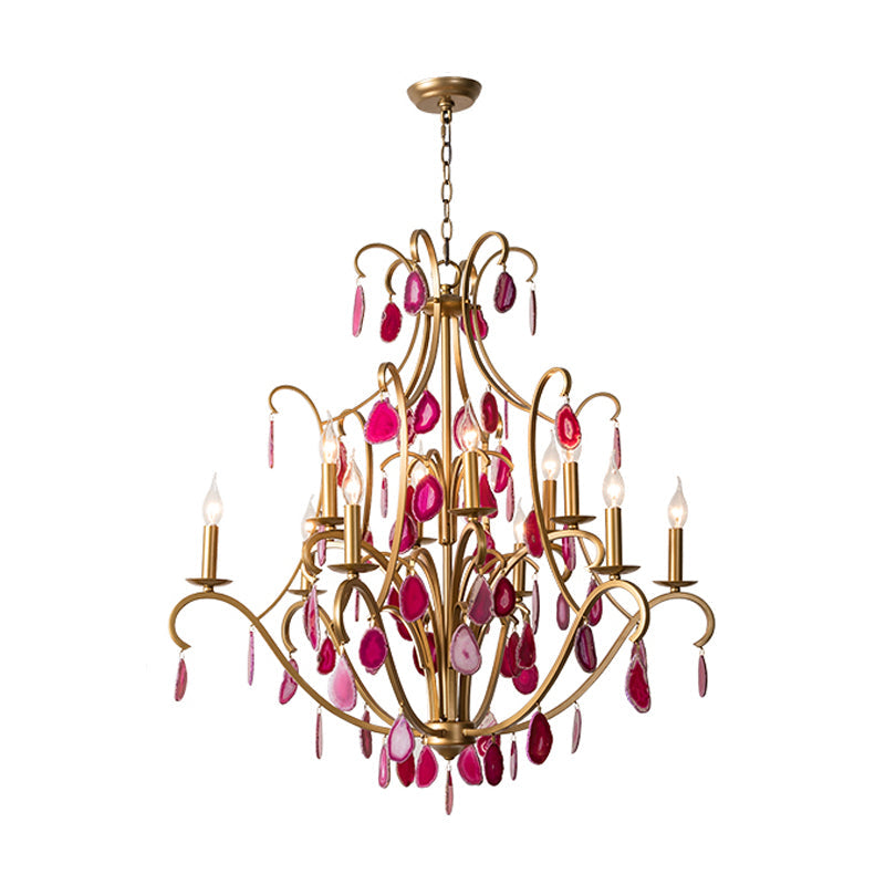 Metal Candelabra Ceiling Chandelier Rural 5/9/12 Lights - Rebooters