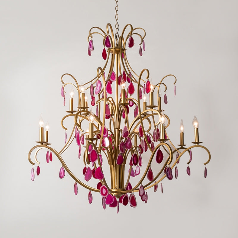 Metal Candelabra Ceiling Chandelier Rural 5/9/12 Lights - Rebooters