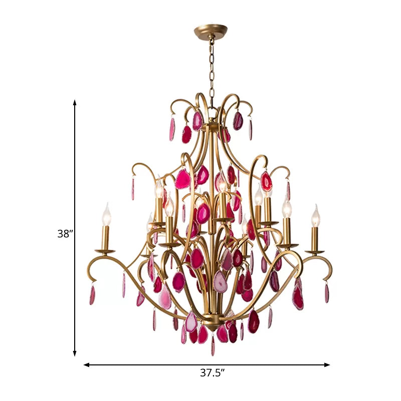 Metal Candelabra Ceiling Chandelier Rural 5/9/12 Lights - Rebooters