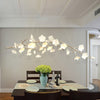 Flower Metallic Chandelier Lighting Fixture Rural 9 Lights Bedroom Lamp - Rebooters