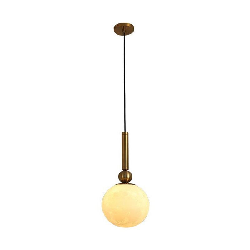 1 Head Bedroom Drop Pendant Simple Gold LED Lamp Shade | Rebooters - Rebooters