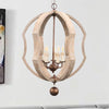 Distressed White Globe Chandelier Lighting Modern Wood 5 Bulbs - Rebooters